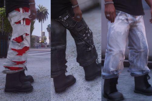 Balenciaga Jeans Pack  (Raver, Slashed, Graffiti)