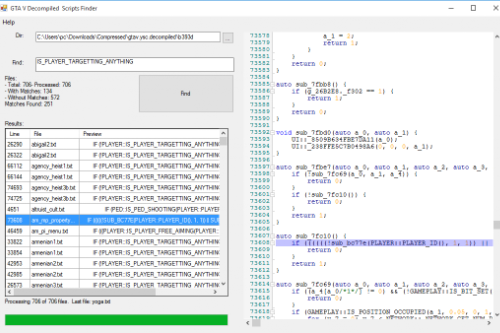 GTA V Decompiled  Scripts Finder