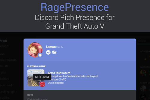 RagePresence: Discord RPC for GTA V